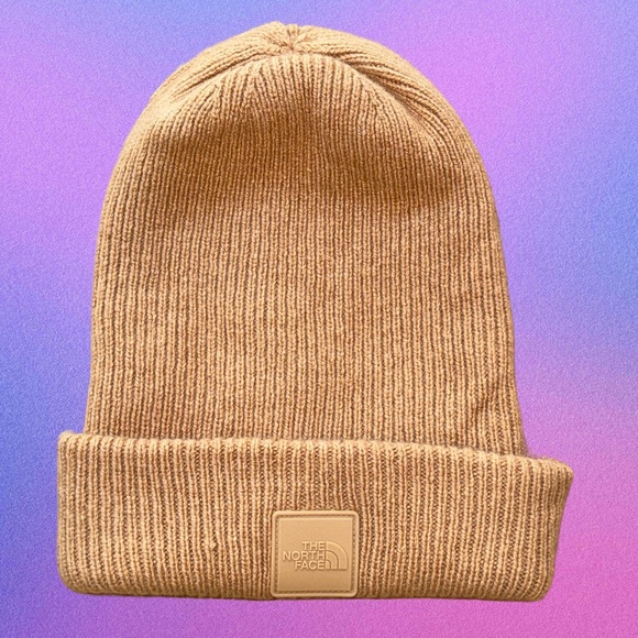 Tan Wool Blend Thick Winter Unisex Beanie x The North Face, OSFA - Picture 1 of 4
